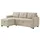 VitaliSpa Ecksofa Campina, Beige, 226 x 161 cm L-Form
