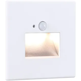 Paulmann 93133 LED-Wandeinbauleuchte LED 1,2W 25lm, 2700 K, eckig, Weiß