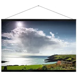 PANORAHMA BILDERRAHMEN Bilderrahmen Posterleiste Eiche modern schwarz 59,4 cm 1 St.