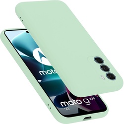 Cadorabo TPU Liquid Silicone Case Hülle für Motorola MOTO G200 5G (Motorola Moto G200 5G), Smartphone Hülle, Grün