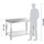 GastroHero Edelstahl Arbeitstisch BASIC 12x7 mit Grundboden zur Selbstmontage