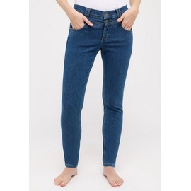 ANGELS Slim-fit-Jeans »SKINNY BUTTON«, blau