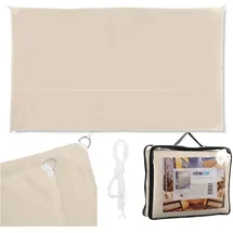 Relaxdays Sonnensegel beige Beige