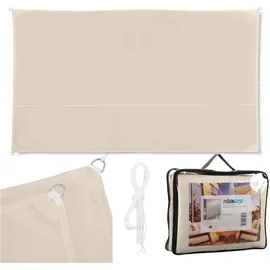 Relaxdays Sonnensegel beige Beige