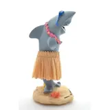 DIXIE STORE Wackelfigur Auto Lustig Hawaii Deko Auto - 11cm Wackelfigur Auto Gadget - Wackeldackel fürs Auto Deko Innen - Autos Spielzeug - Auto Innenraum Zubehör Innenraum Deko - Hula Shark