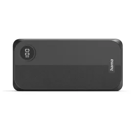 Hama Power Pack, 20000mAh, 3 Ausgänge: 2x USB-C, 1x USB-A, Schwarz