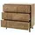 CaliCosy Kommode mit 3 Schubladen 80 x 75 x 40 cm Braun