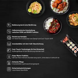 Lauben Rice Cooker Square 1000WB