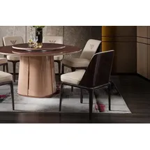 JV Möbel Lehnstuhl Leder beige