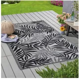 bc-agentur Bestlivings Outdoorteppich Flachgewebe verschiedene Größen/Designs, Rechteckig, aus recyceltem Kunststoff, wetterfest, UV-Beständig, pflegeleicht grau 80 cm x 250 cm