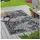 bc-agentur Bestlivings Outdoorteppich Flachgewebe verschiedene Größen/Designs, Rechteckig, aus recyceltem Kunststoff, wetterfest, UV-Beständig, pflegeleicht grau 80 cm x 250 cm