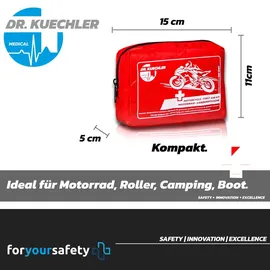 dr. kuechler medical DR.KUECHLER MEDICAL Motorrad, Quad, Vespa, Fahrrad Verbandstasche, Verbandskasten Mini Motorrad Set, Verbandtasche, Erste Hilfe Set Motorrad, Zubehör