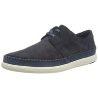 CLARKS Herren Bratton Lo Boat Shoe, Navy Suede, 44.5 EU - 44.5 EU