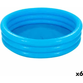 Intex Aufblasbares Planschbecken für Kinder Blau Ringe 581 L 168 x 40 cm (6 Stück)