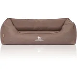 Knuffelwuff Hundebett Wippo Orthopädisch Velours Übergröße XXXL 155 x 105cm Potatoe