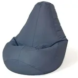 go gift Sitzsack, Grau, 130 x 90 cm, Birne