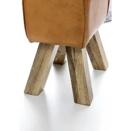 Wohnling Sitzhocker 30 x 47 x 30 cm braun / braun