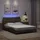 vidaXL Bettgestell mit LED ohne Matratze "Hvar" Braun 120x200 cm