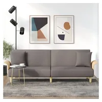 VidaXL Schlafsofa mit Armlehnen Taupe Stoff