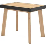 SKRAUT HOME Konsolentisch 180 x 73 x 90 cm Eiche schwarz