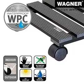 wagner® design yourself Pflanzenroller WPC 29 x 29 x 8 cm