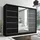 a&j möbelland gmbh Schiebetürenschrank AURELIA 1 200 x 215 x 59,5 cm Schwarz/Grau