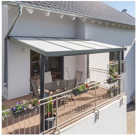 Gutta Terrassendach Premium 410 x 406 cm anthrazit/polycarbonat opal grau