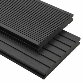 vidaXL Terrassendiele 14 x 400 cm schwarz