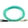 BlueOptics Duplex LWL Patchkabel, LC-ST OM3 30 Meter, Multimode G50/125μm Eingangsdämpfung: unter 0.2dB, Markenfaser, LSZH aqua / tü