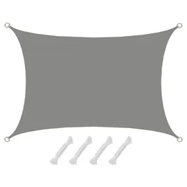 AMANKA Sonnensegel Rechteckig 300 x 200 cm grau