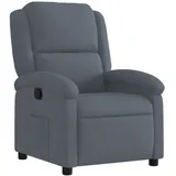 vidaXL Relaxsessel Gyta Dunkelgrau Samt 47 x 99,5 x 47 cm Grau mit Liegeposition