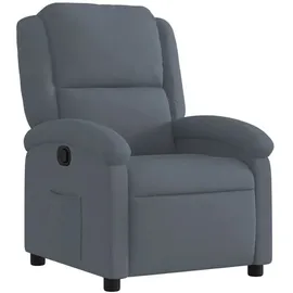 vidaXL Relaxsessel Gyta Dunkelgrau Samt 47 x 99,5 x 47 cm Grau mit Liegeposition