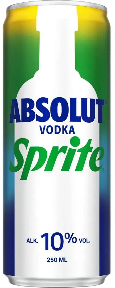 Absolut Vodka & Sprite Ready-to-Drink 10% 0,25 Liter