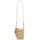 DESIGUAL Half Logo Raffia Bag Umhängetasche Beige