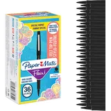 Paper Mate Flair Filzstifte mittlere Spitze (0,7 mm) Schwarz 36 Stück
