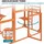 Wiltec Freilaufgehege Katzen 168 x 82 x 166,5 cm Braun/Schwarz
