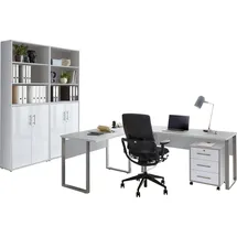 BMG Möbel Büromöbel-Set »Tabor«, (Set, 6 tlg.), grau
