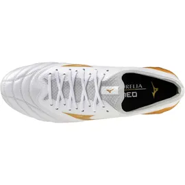Mizuno Morelia Neo IV Beta Elite FG Herren White/MP Gold/Cool Gray 45