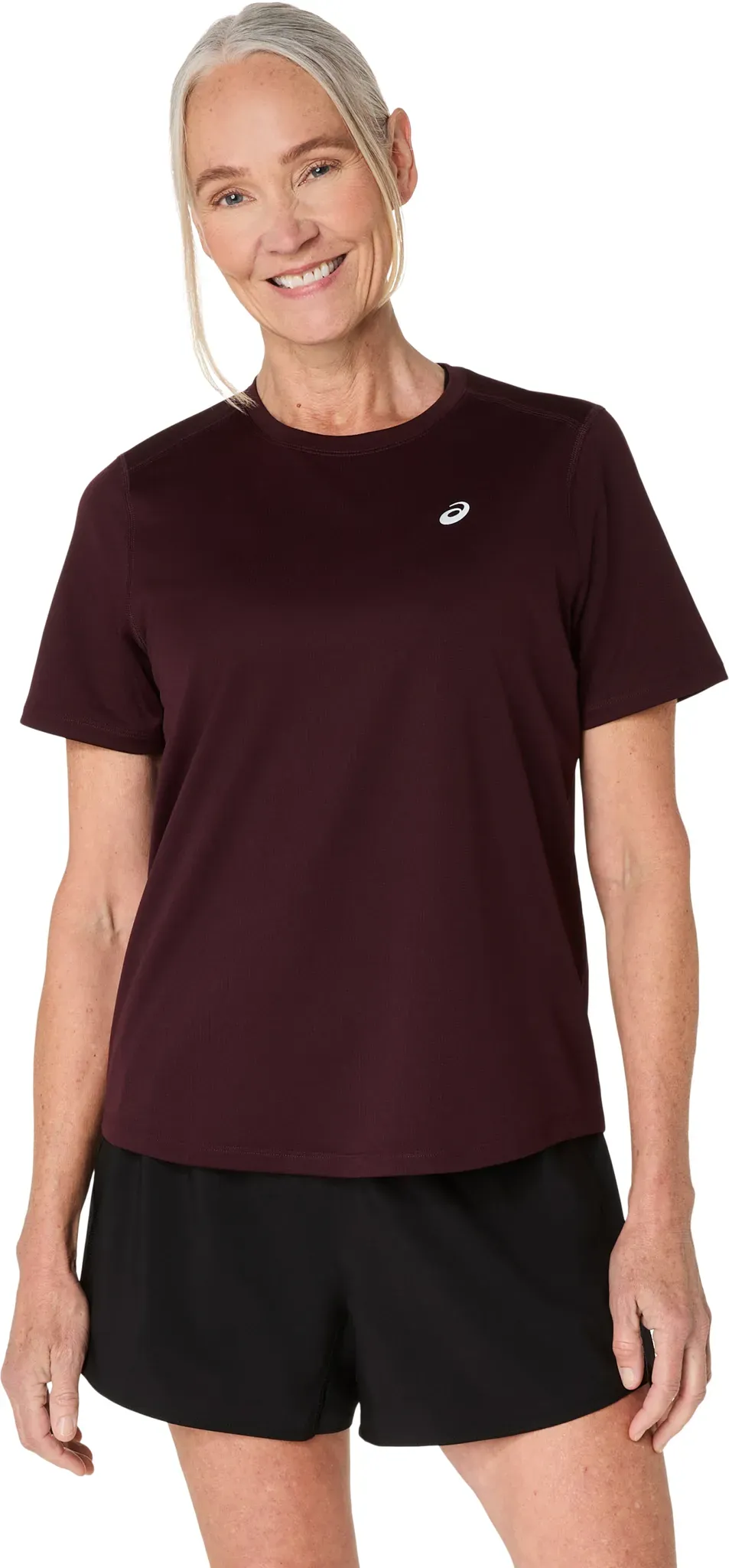 ASICS CORE SS TOP DARK CURRANT XL