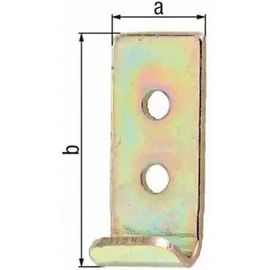 GAH Alberts Schließhaken f.Kistenverschlüsse L.30 B.12 S.1,5mm STA galv.gelb verz.ger.GAH