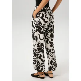 Aniston CASUAL Schlupfhose Casual Schwarz/Weiß 40