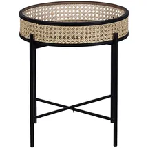 Beliani Beistelltisch Rattan - 36 cm