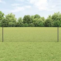 vidaXL Zaun 0,5 x 10 m Grau/Verzinkt