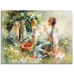 Artland Wandbild »Picknick«, Gruppen & Familien, (1 St.), als Leinwandbild, Poster, Wandaufkleber in verschied. Größen Artland Farbe Bild(er): naturfarben