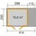 Weka Gartenhaus 321 A 4,14 x 2,50 m natur