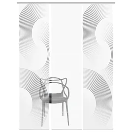 Vision S Schiebevorhang ¦ grau ¦ Synthetik ¦ Maße (cm): B: 60 H: 260