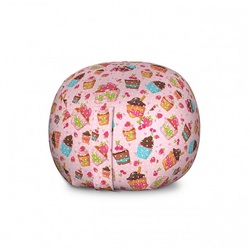 Abakuhaus Spielzeugtruhe Gefüllter Tier Organizer Waschbare Tasche für Kinder, Cupcake Küche Cupcakes Muffins rosa 76 cm x 57 cm