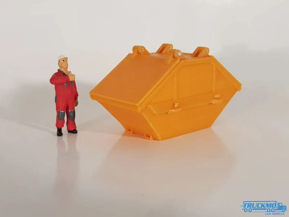 MSM Modelle Stadtmulde mit Stahldeckel 7 m3 5465/01