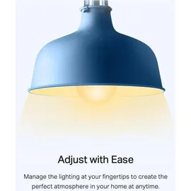 TP-Link Tapo L510E smarte WLAN Glühbirne E27, dimmbar 8.7 W, kein Hub notwendig, kompatibel mit Alexa, Google Assistant, Abläufe und Zeitpläne, Abwesenheitmodus, App, Warm Weiß, 2er pack