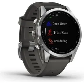 Garmin fenix 7S Standard silber mit graphitfarbenem Armband